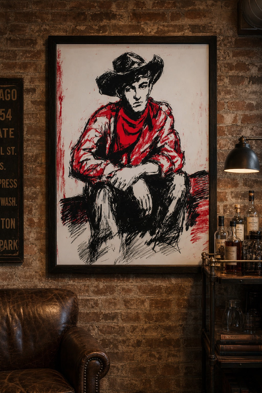 High Noon art print on white background