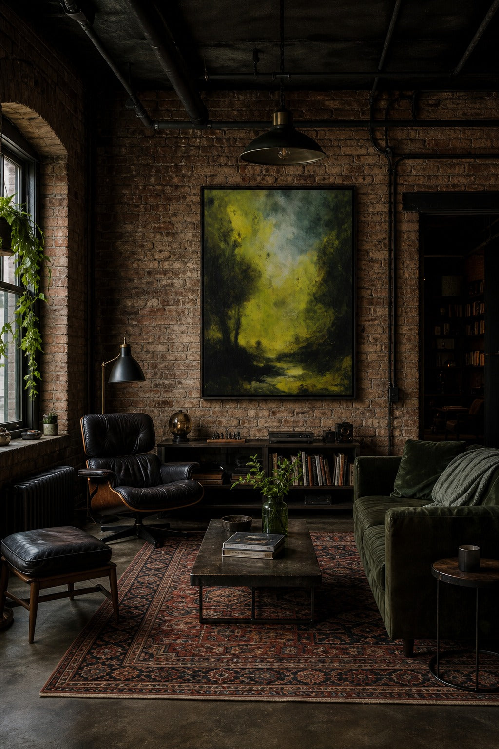 Hollow Light art print displayed in a modern interior