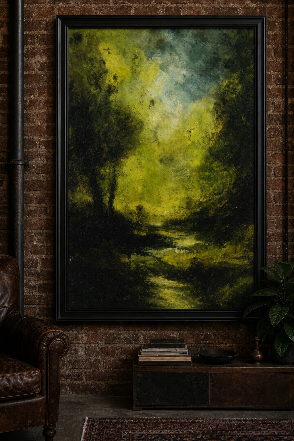 Hollow Light art print on white background
