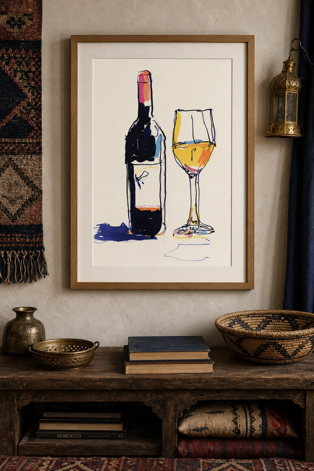 House Pour art print on white background