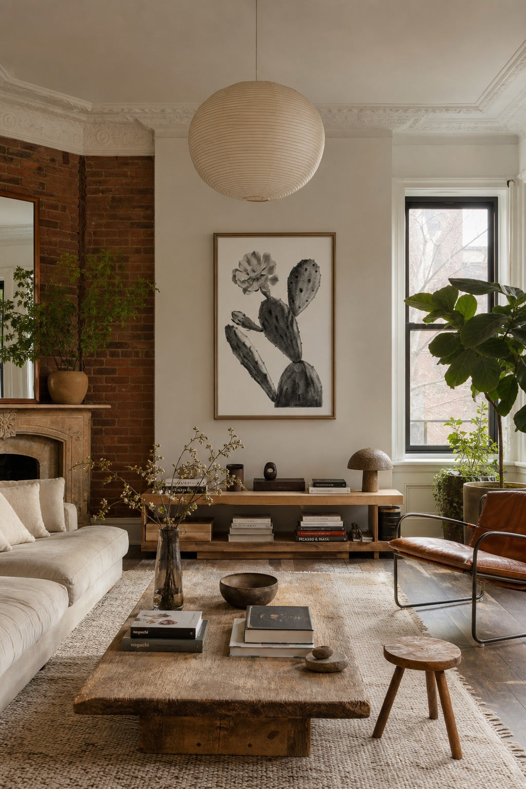 In Bloom art print displayed in a modern interior