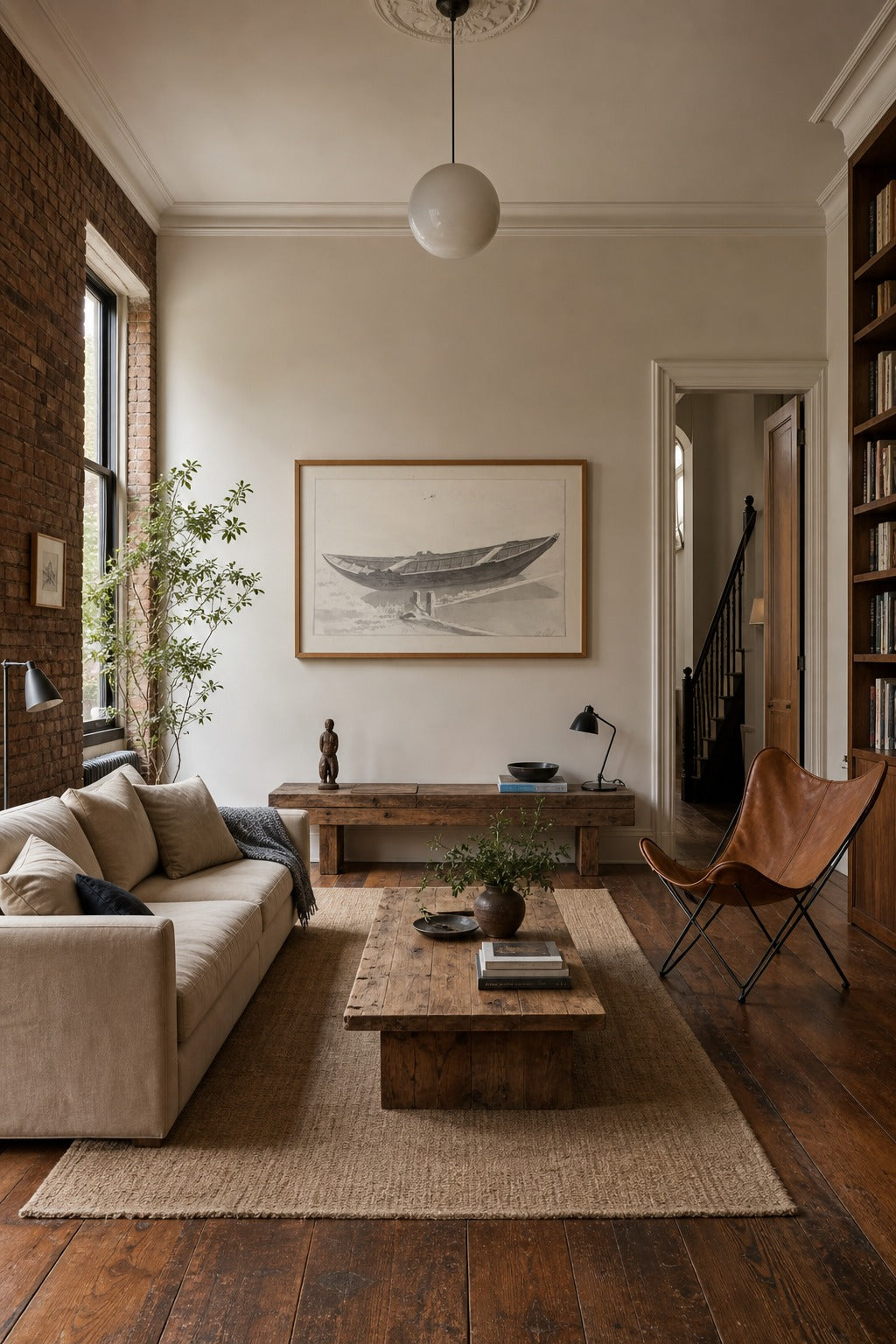 Laid Up art print displayed in a modern interior