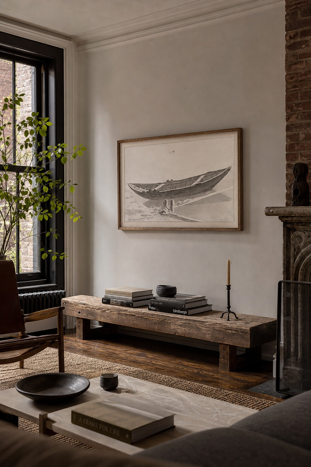 Laid Up art print, angled perspective view