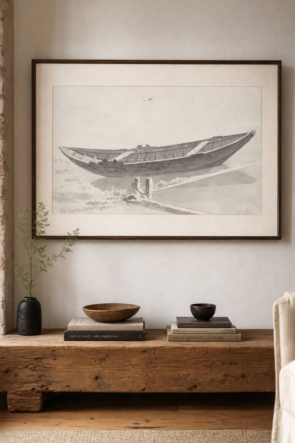 Laid Up art print on white background