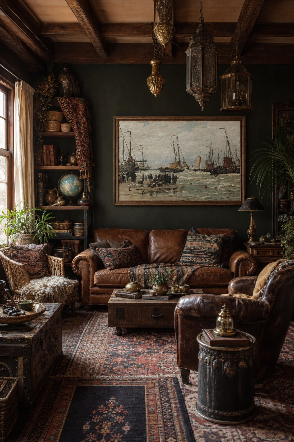 Landing art print displayed in a modern interior