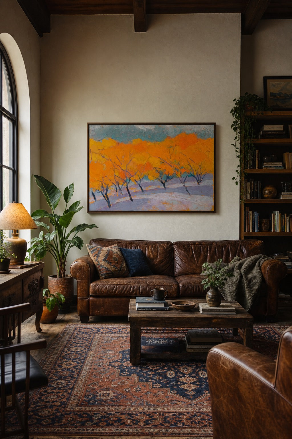 Last Blaze art print displayed in a modern interior