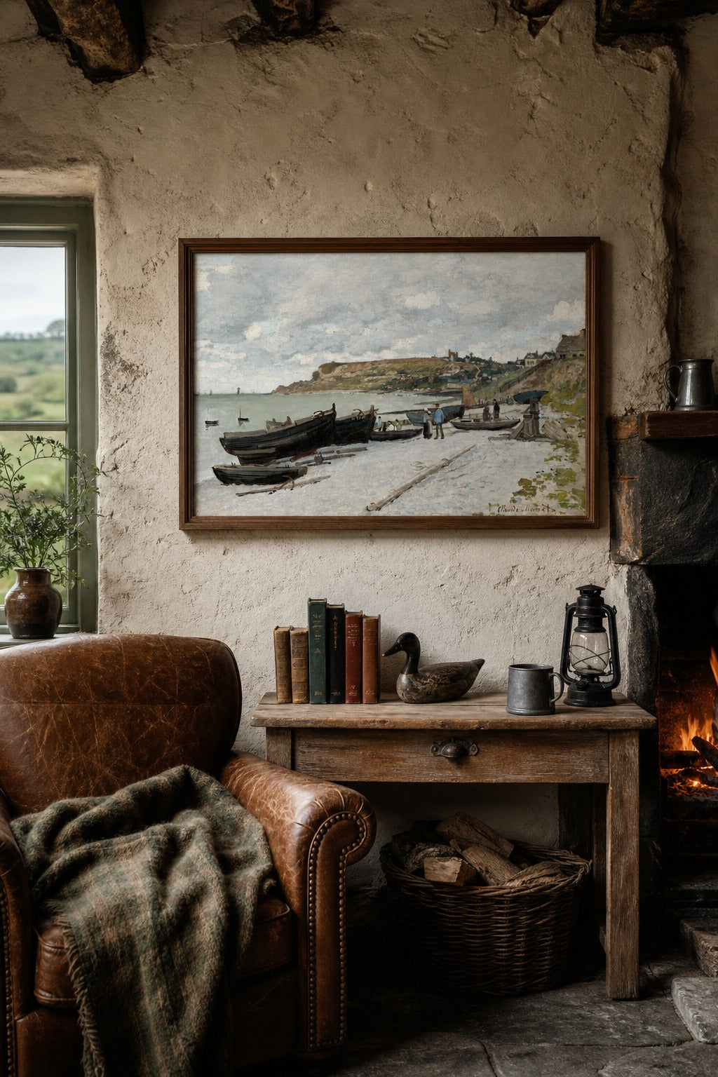 Low Tide art print, close-up detail view