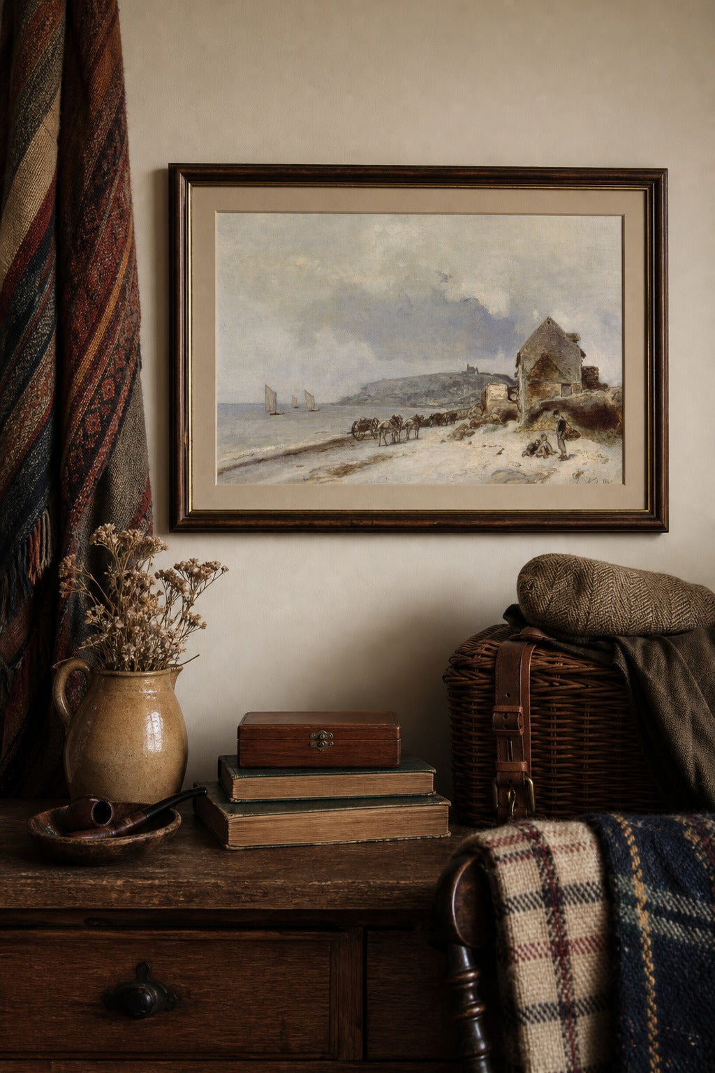Low Tide art print, close-up detail view