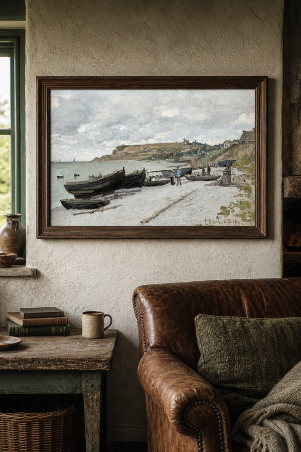 Low Tide art print on white background