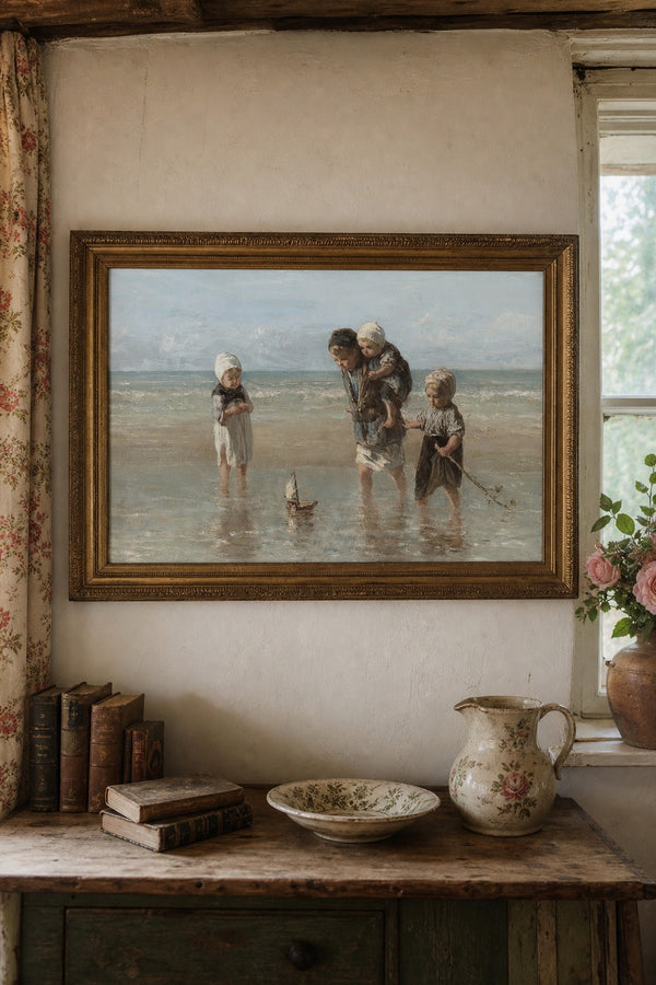 Low Tide art print on white background