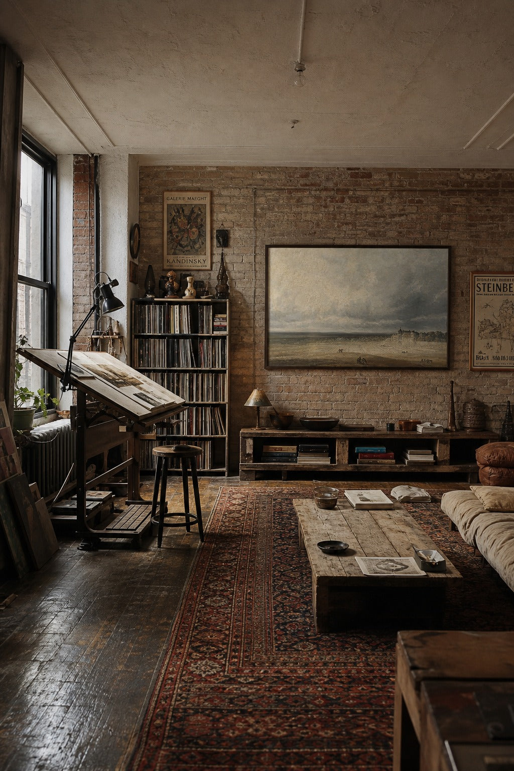 Lowland Storm art print displayed in a modern interior