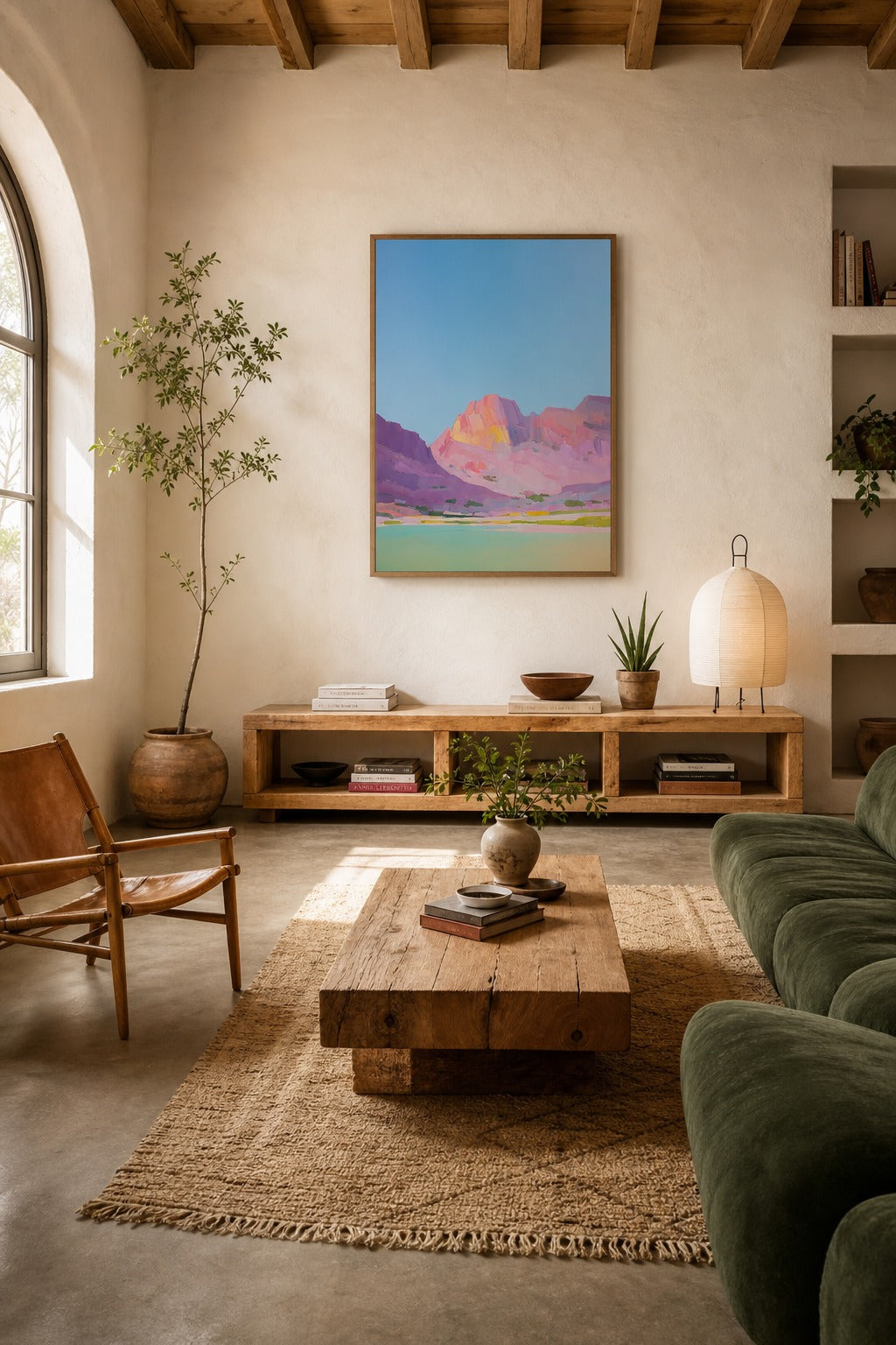 Mesa Light art print displayed in a modern interior