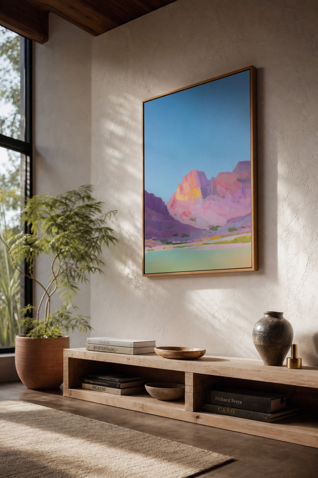 Mesa Light art print, angled perspective view