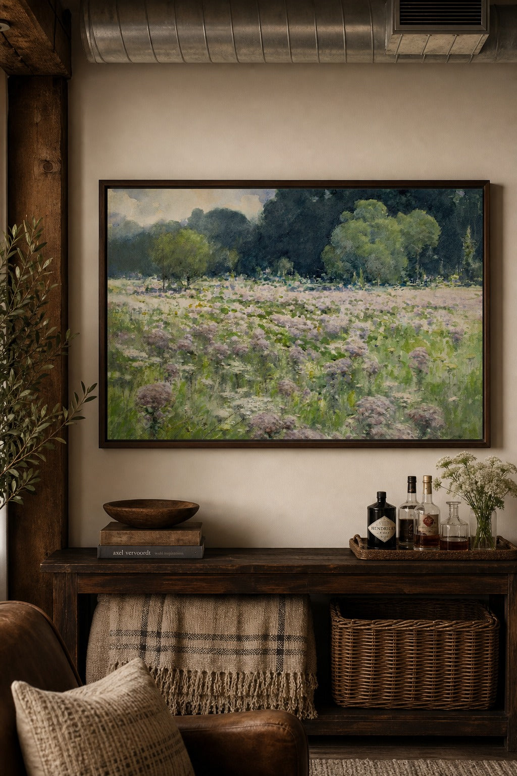Midsummer Field art print on white background