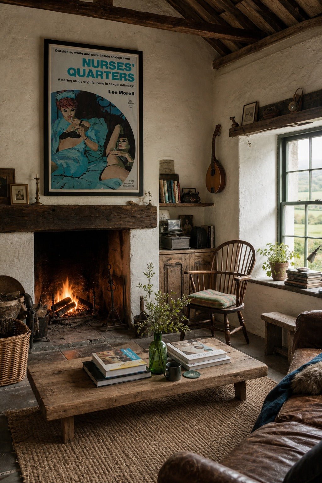 Night Shift art print displayed in a modern interior