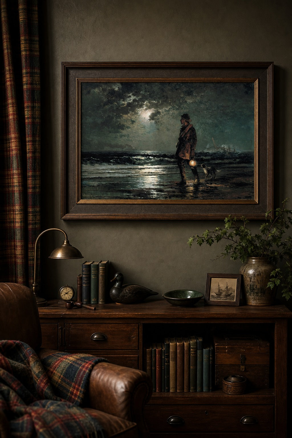 Night Watch art print, close-up detail view