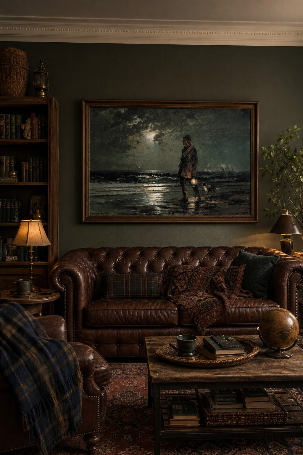 Night Watch art print shown to scale on a wall