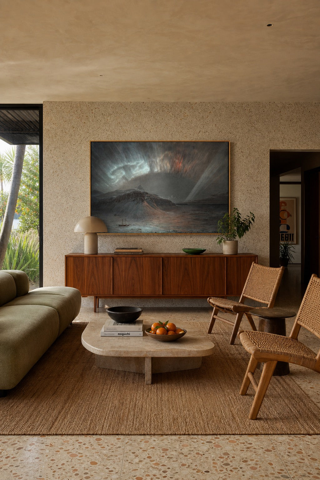 Northern Watch art print displayed in a modern interior