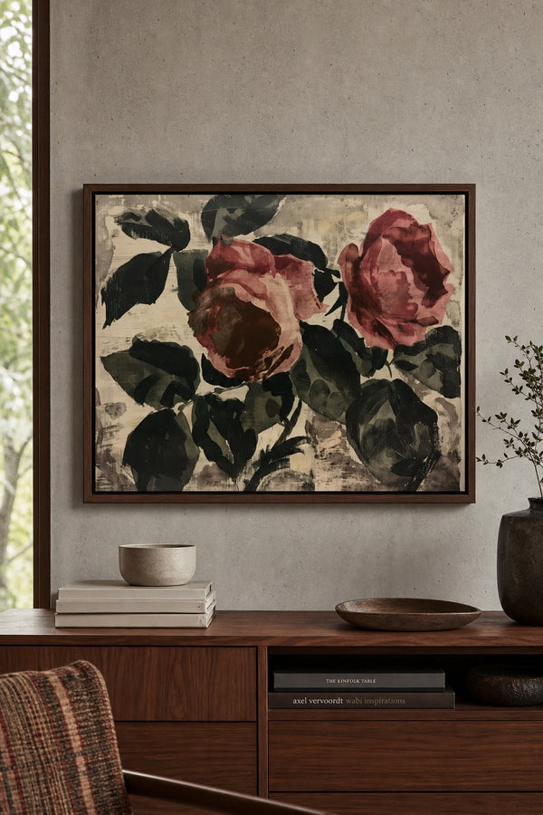 Old Bloom art print on white background