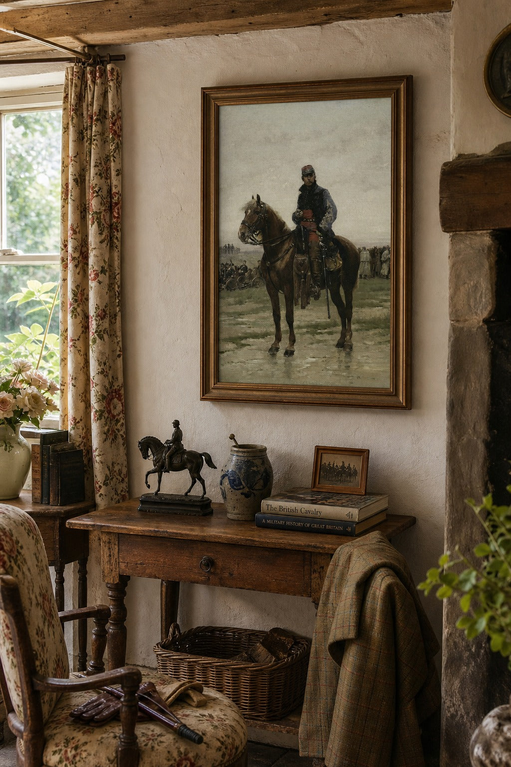On the Plain art print, close-up detail view