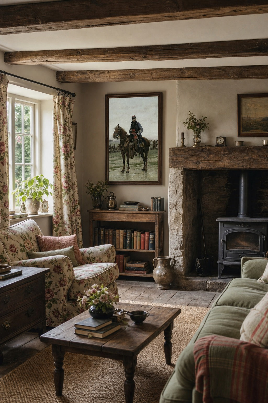 On the Plain art print displayed in a modern interior