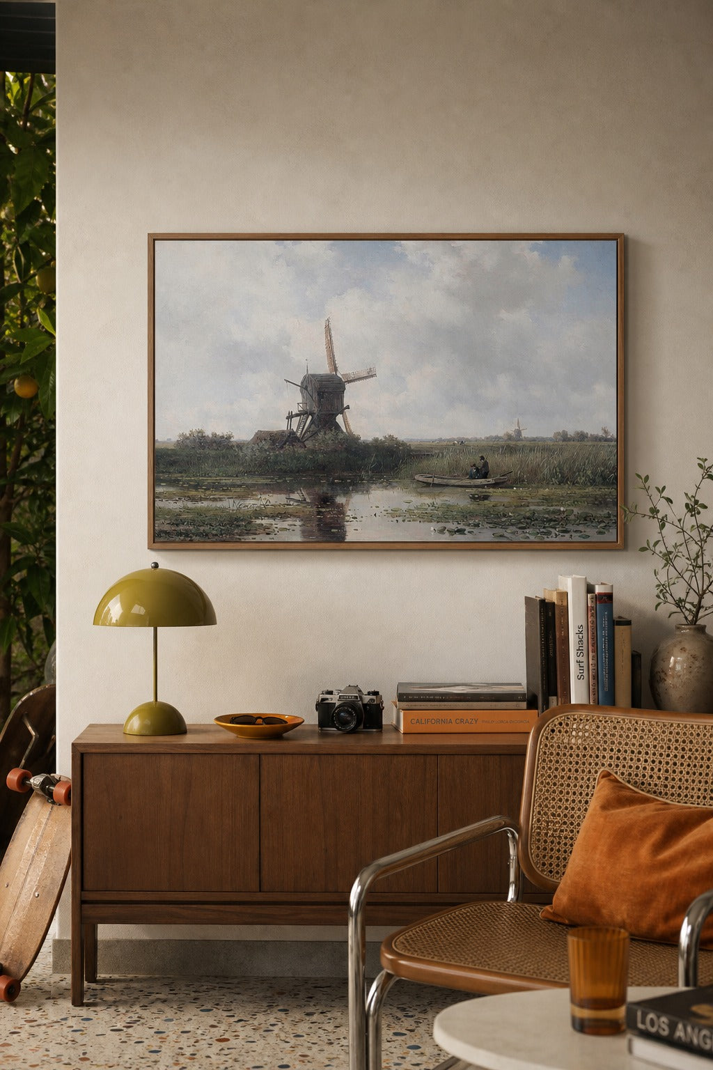 Polder Mist art print, close-up detail view