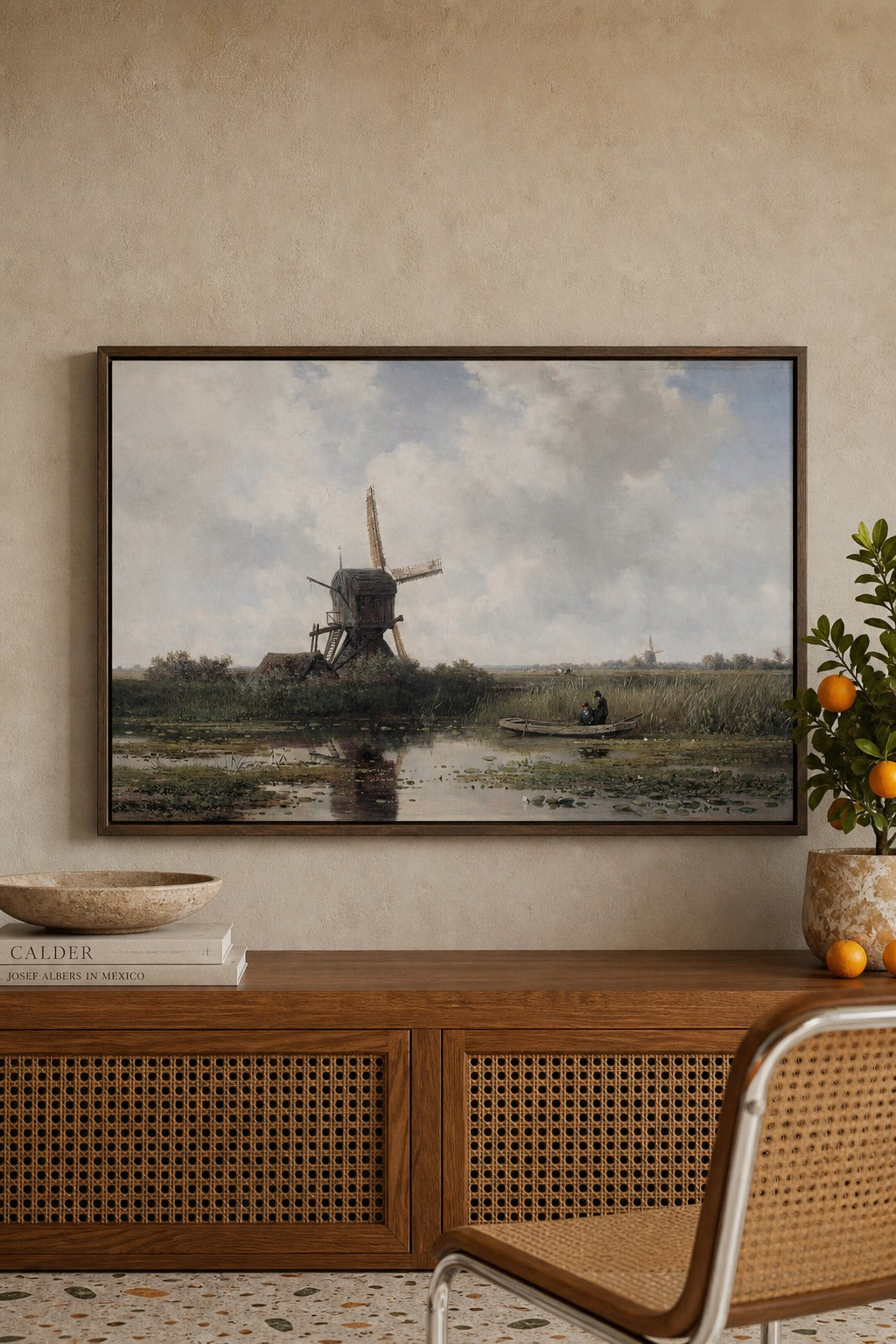 Polder Mist art print on white background