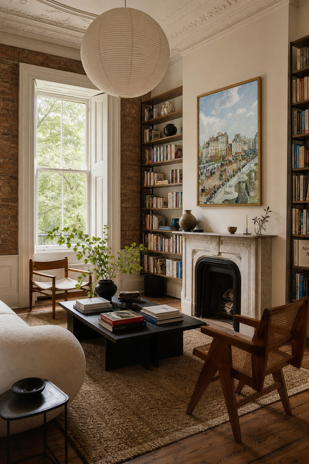 Pont Neuf art print displayed in a modern interior