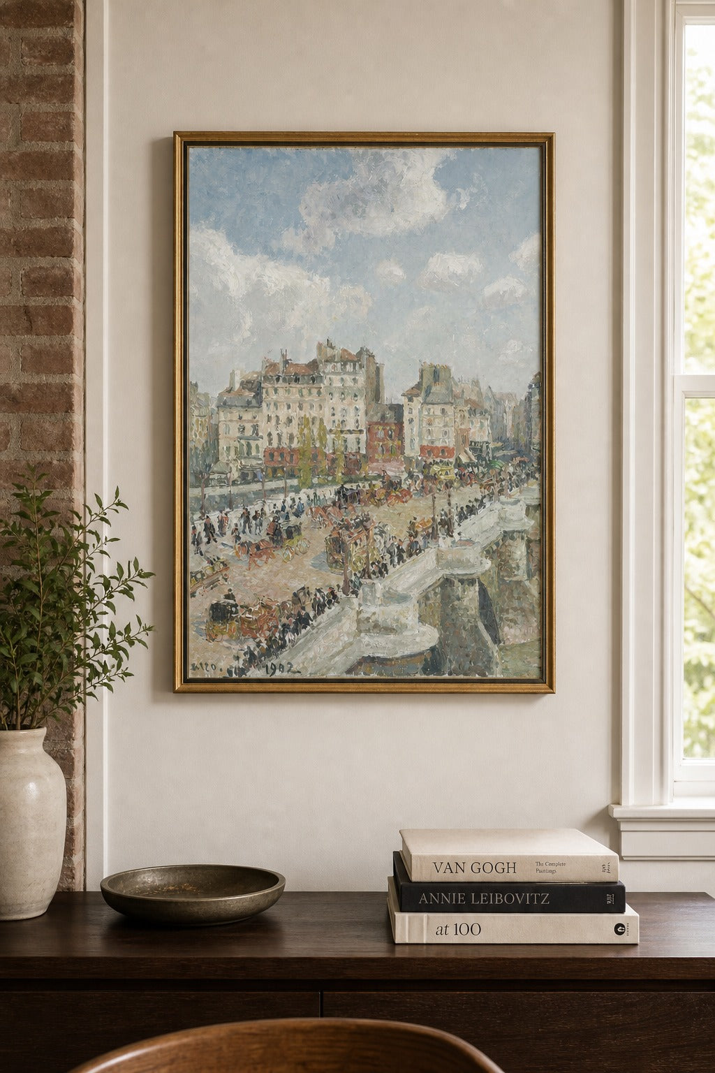 Pont Neuf art print on white background
