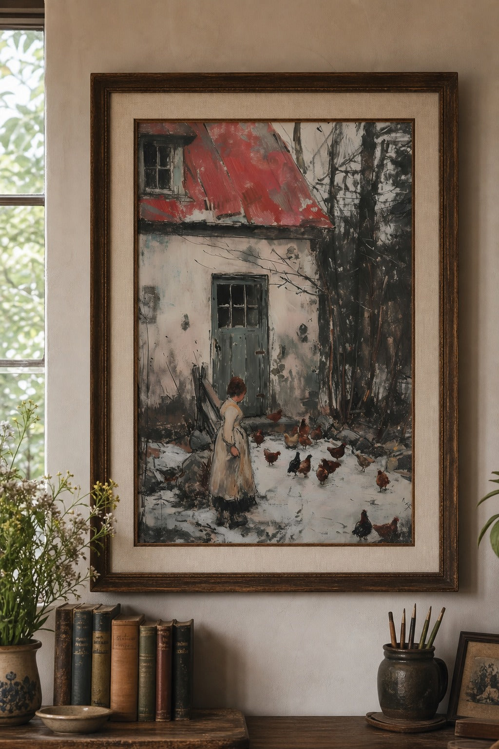 Hen Morning