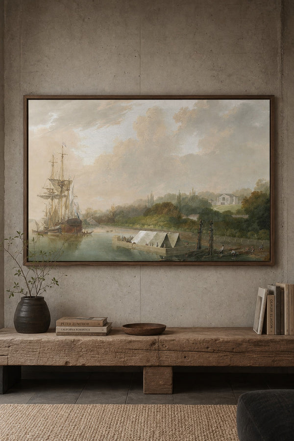 River Reach art print on white background