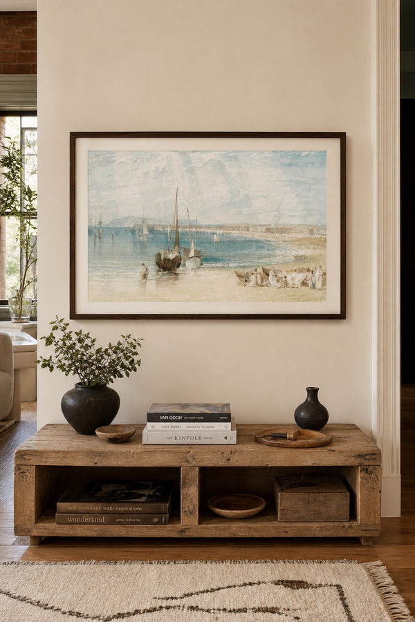 Shore & Mast art print on white background