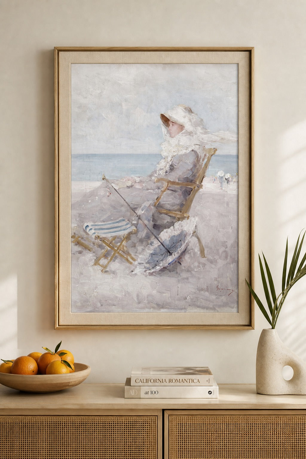 Shore Repose art print on white background