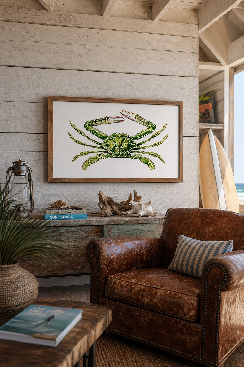 Shore Specimen art print, angled perspective view