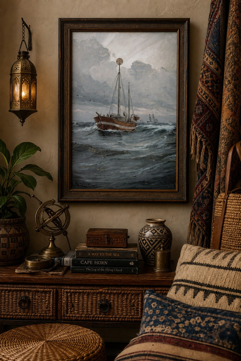 Skagens Min art print, close-up detail view