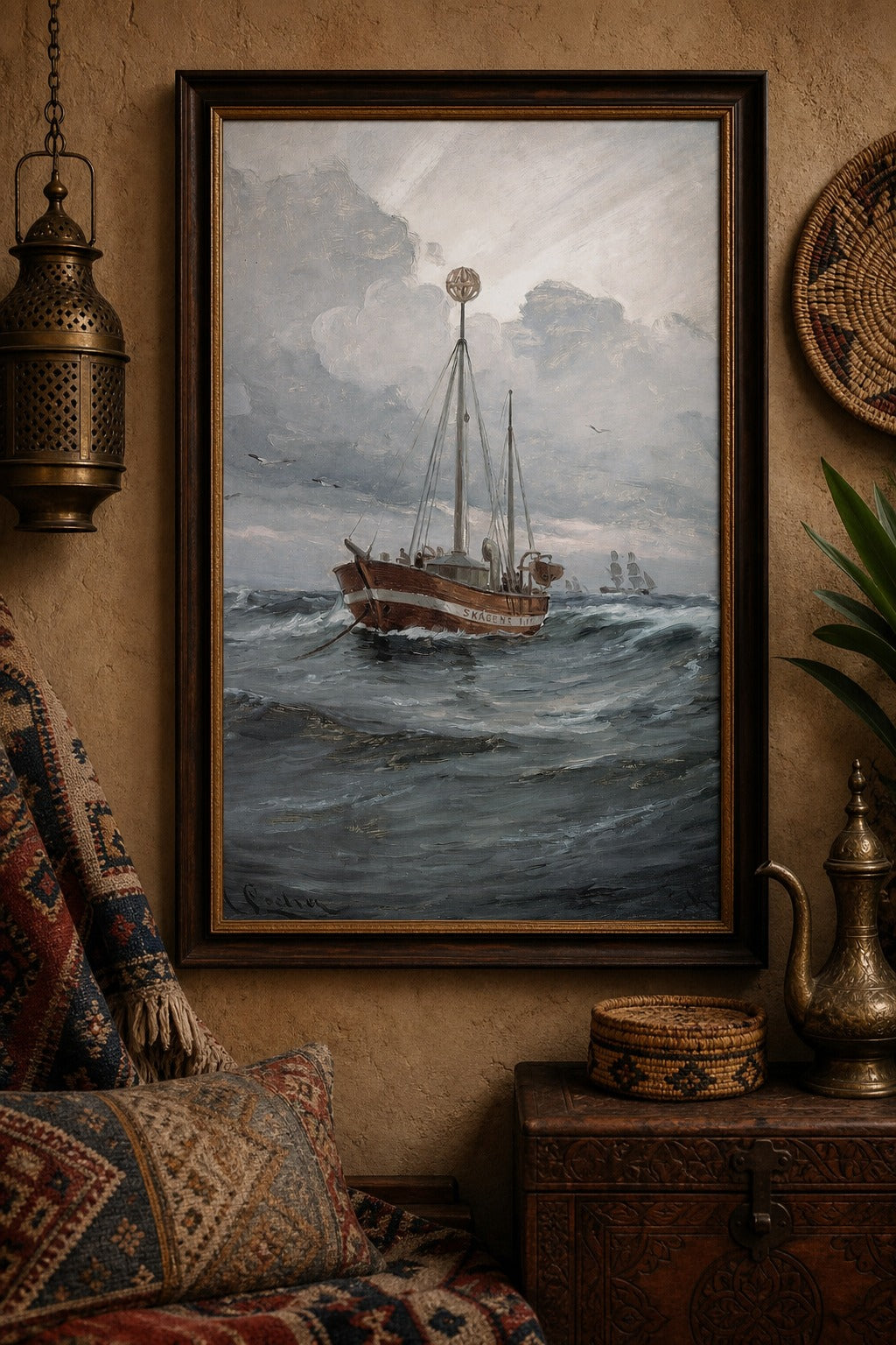 Skagens Min art print on white background