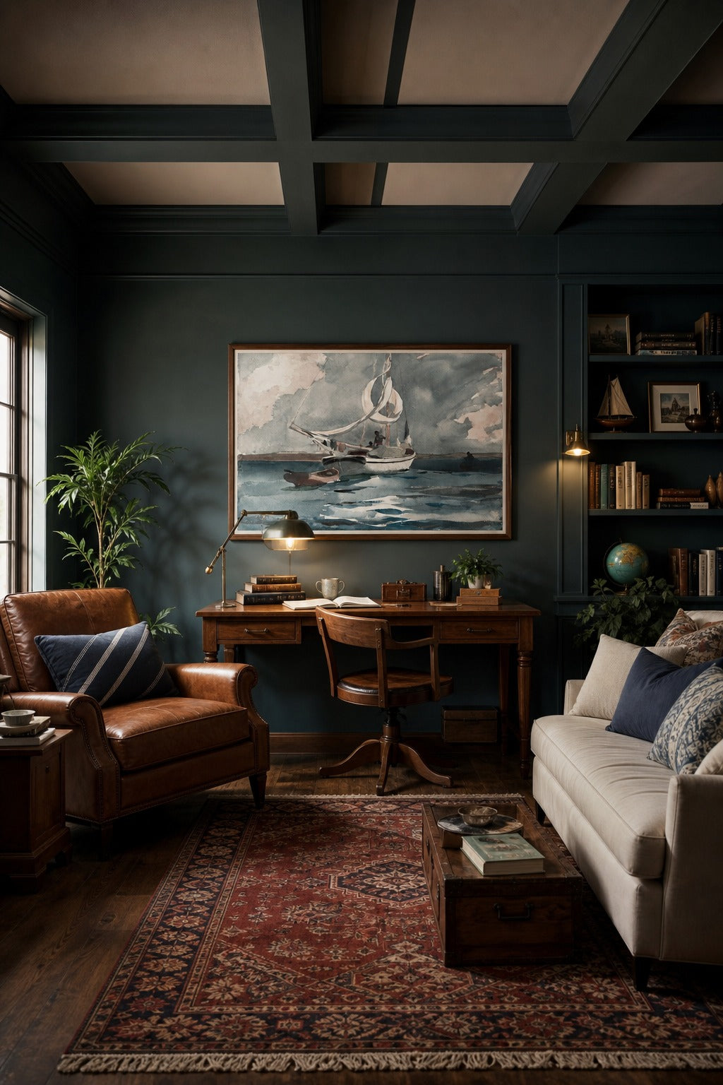 Squall art print displayed in a modern interior