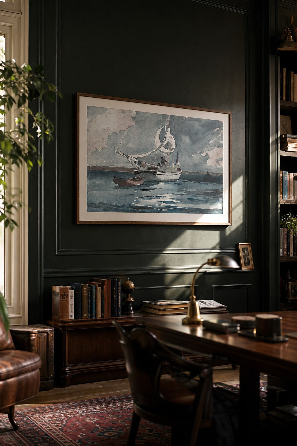 Squall art print, angled perspective view