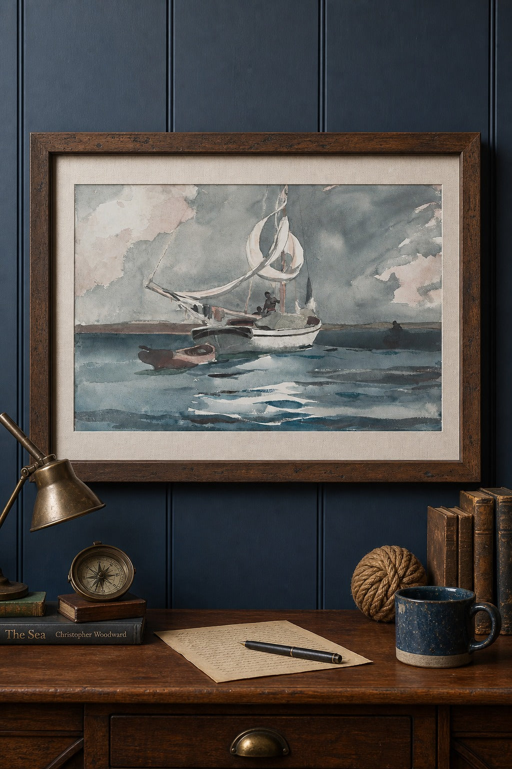 Squall art print on white background