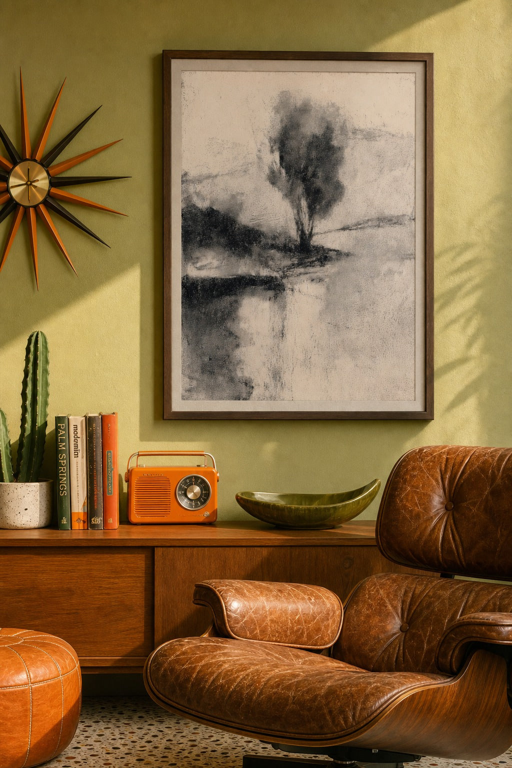 Still Bank art print, close-up detail view