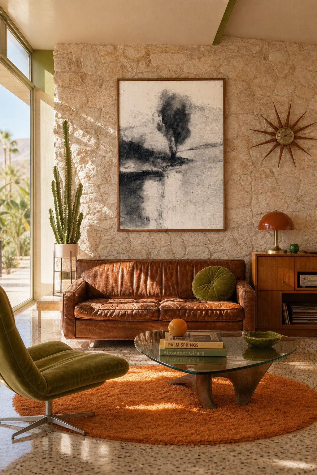Still Bank art print shown to scale on a wall