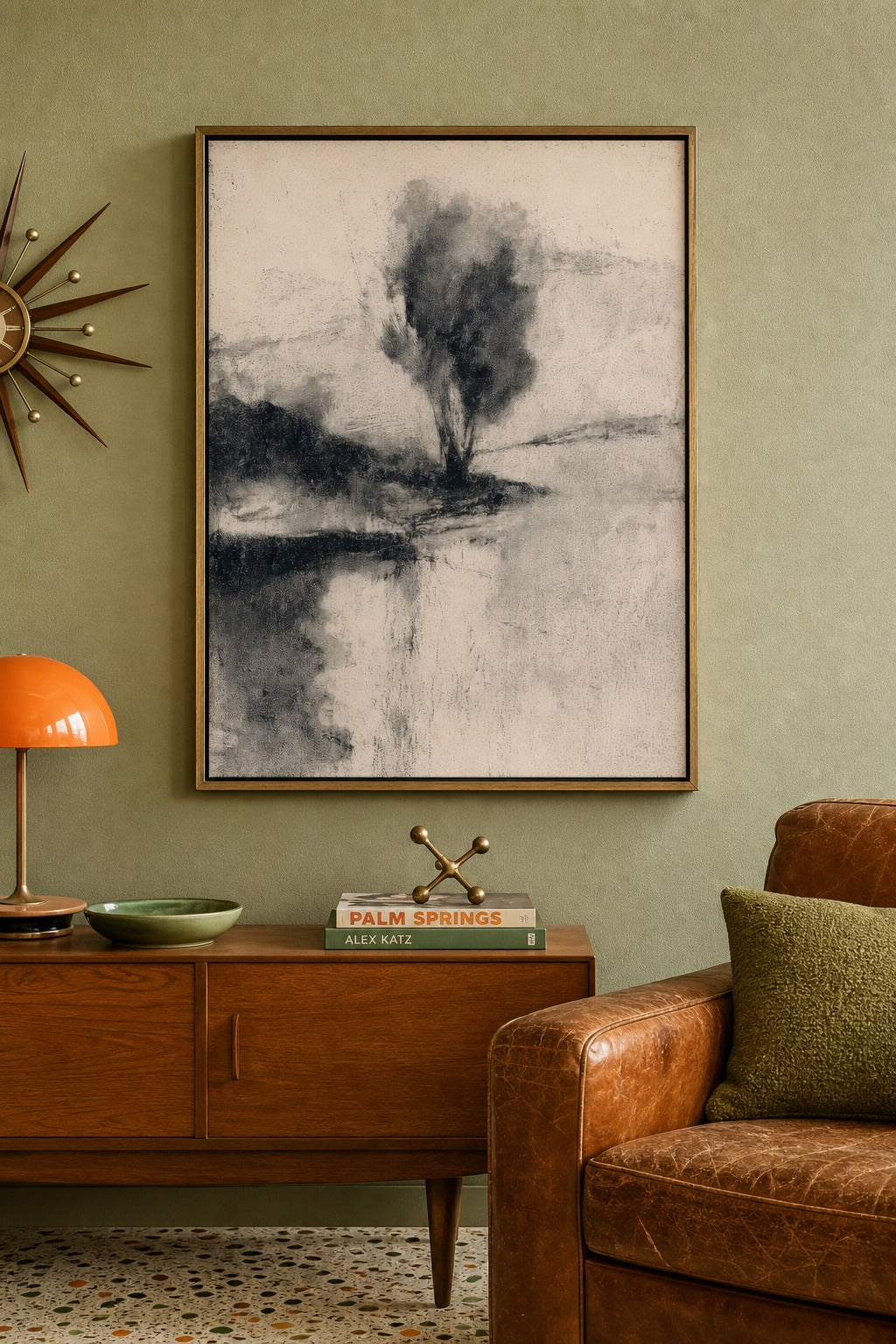 Still Bank art print on white background