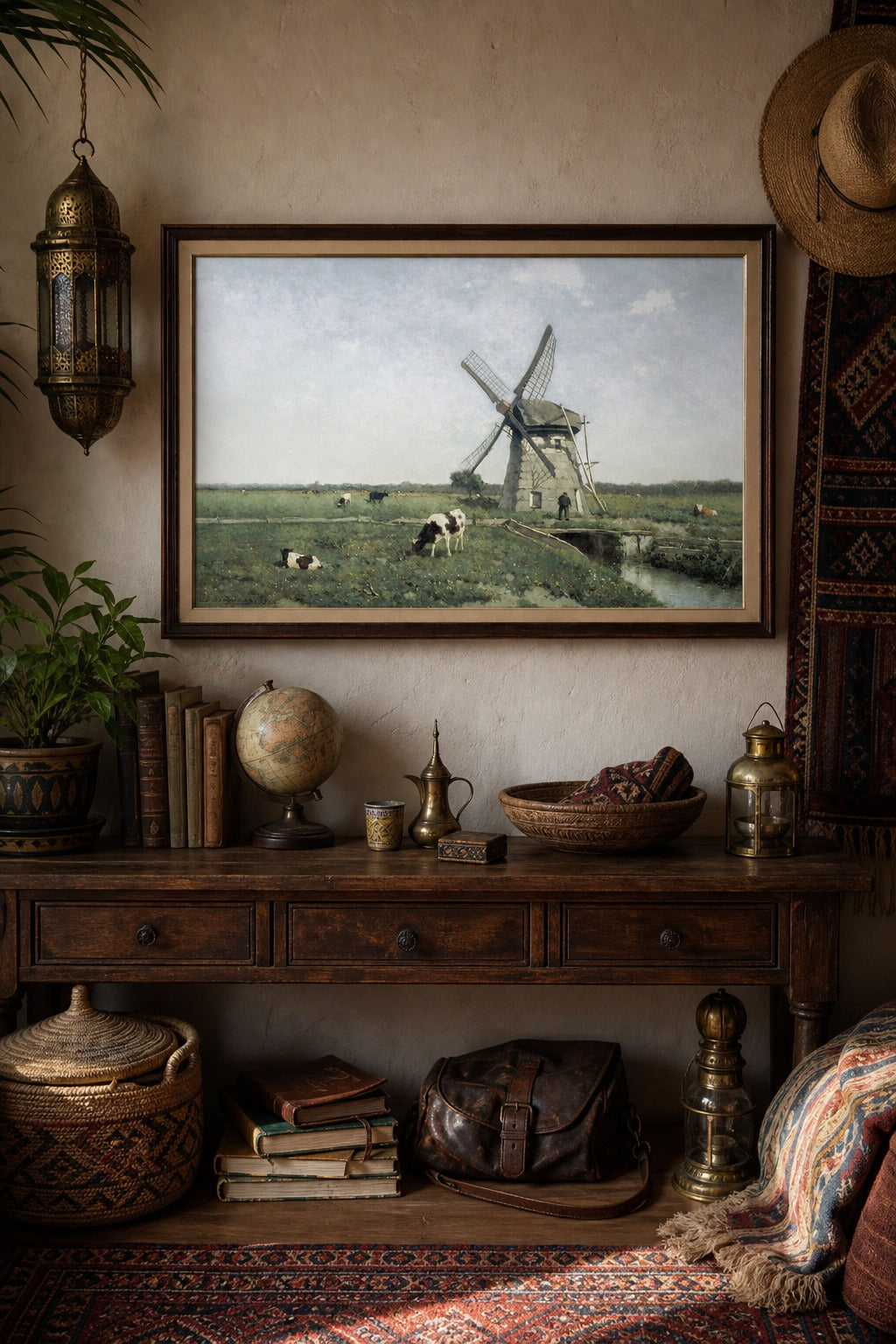 Still Mill art print, close-up detail view