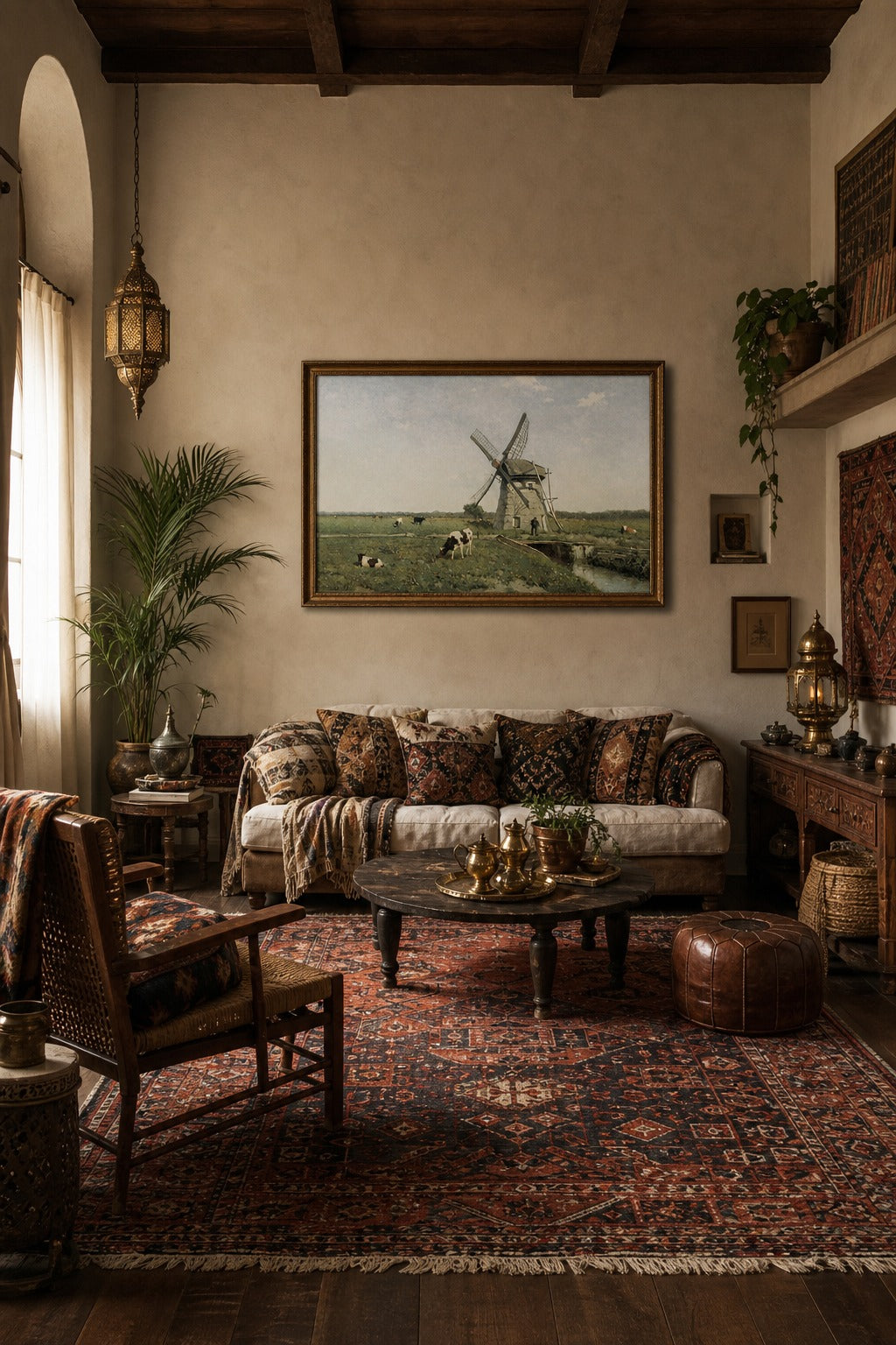 Still Mill art print displayed in a modern interior