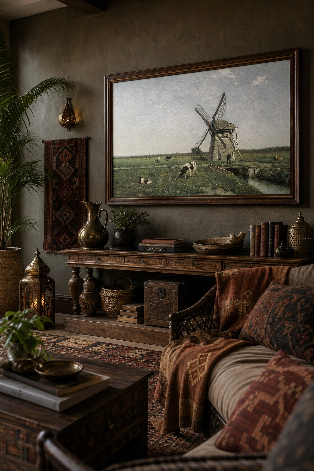 Still Mill art print, angled perspective view