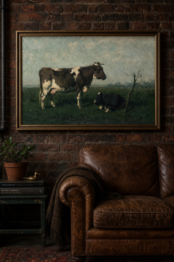 Still Pasture art print on white background