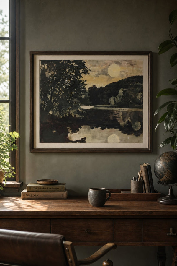 Still River art print on white background