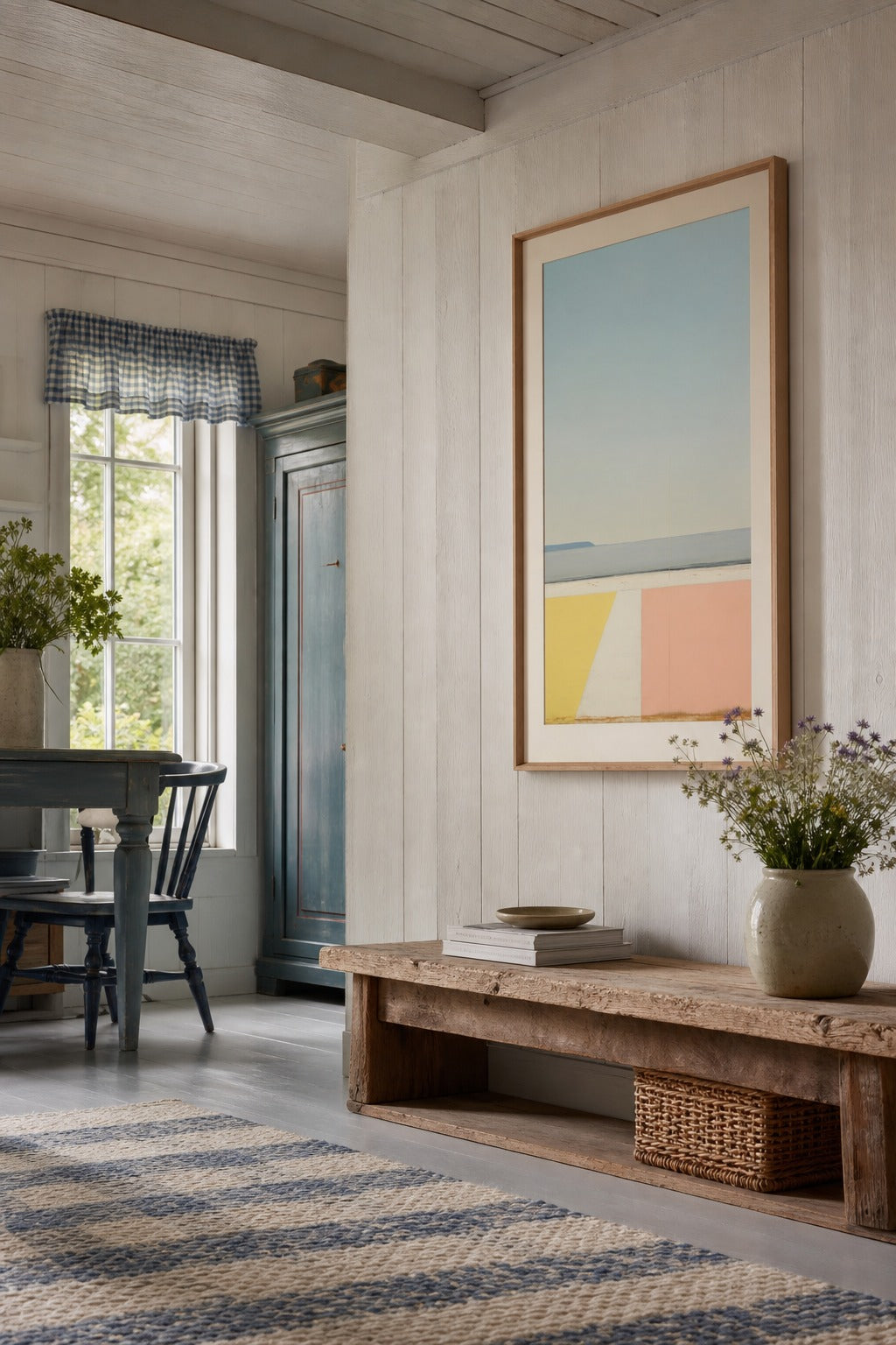 Still Shore art print, angled perspective view
