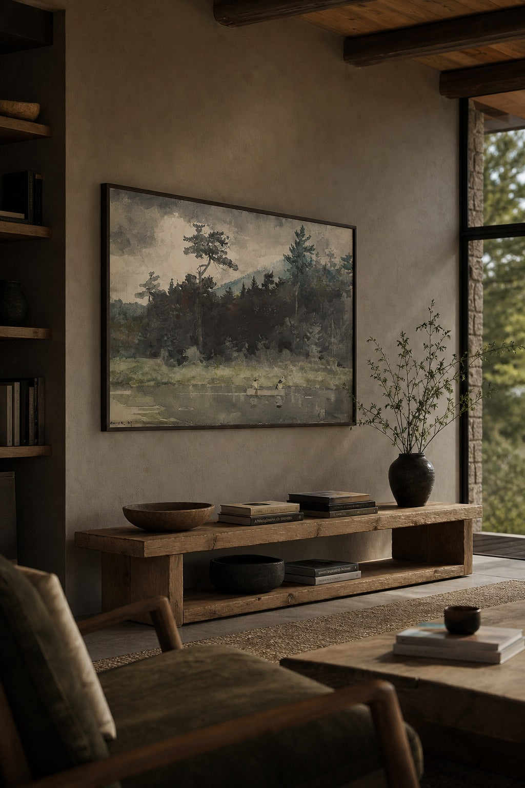 Still Water art print, angled perspective view