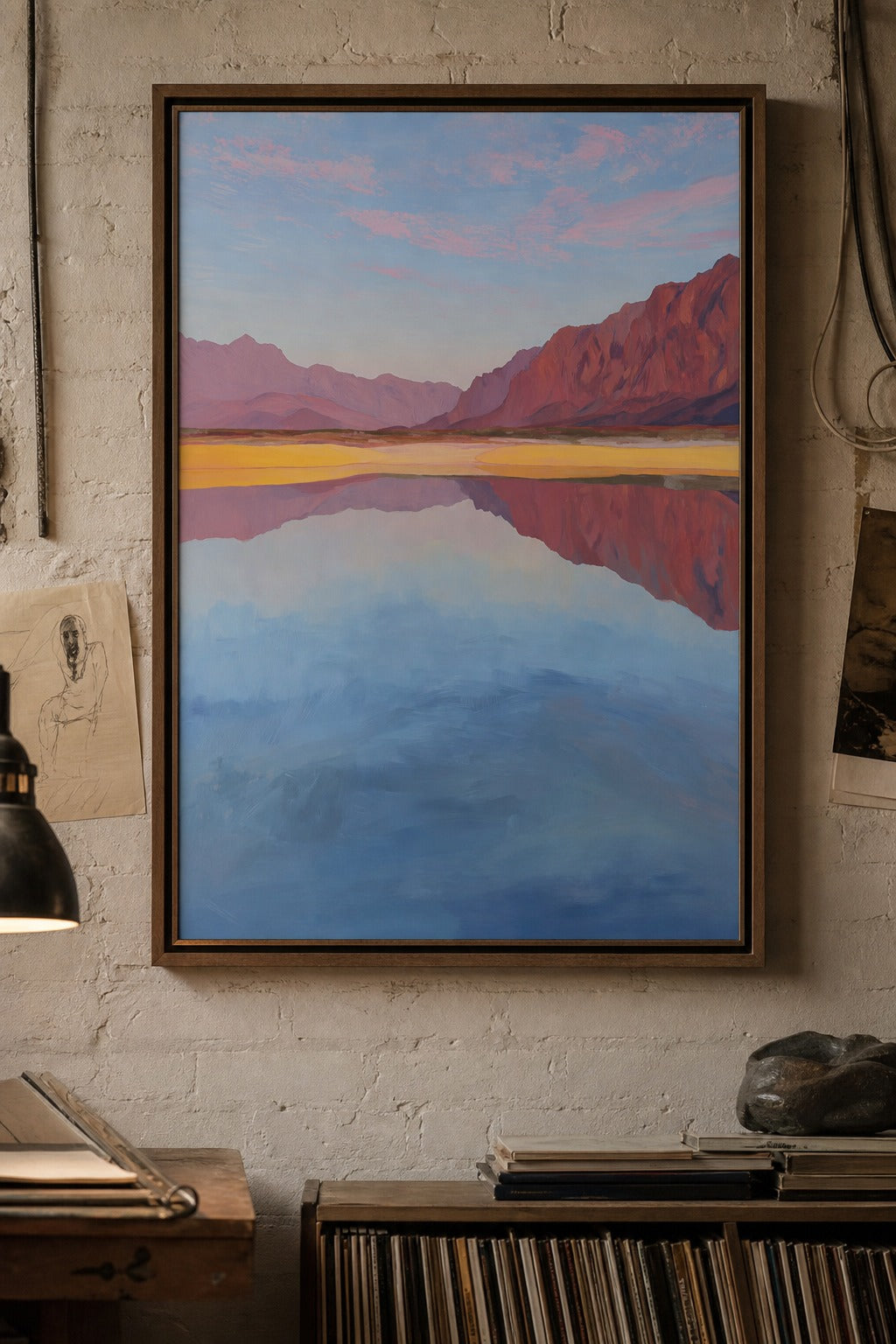 Still Water art print on white background